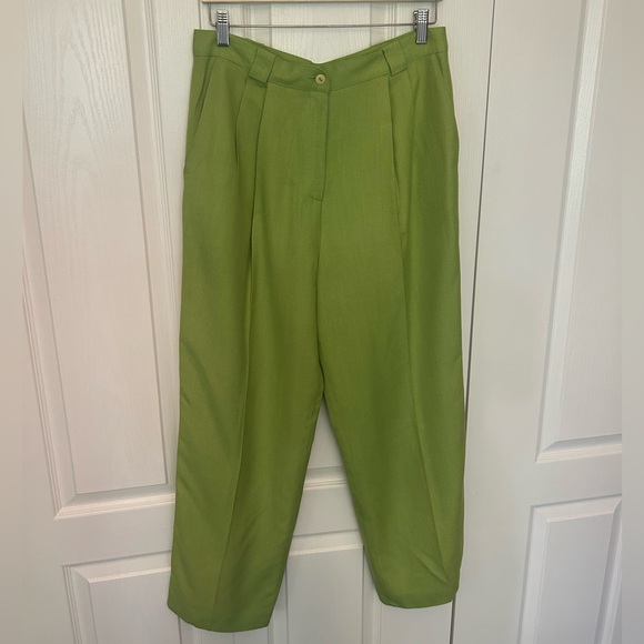Vintage Simon Chang linen-style high waisted trousers - Picture 6 of 6